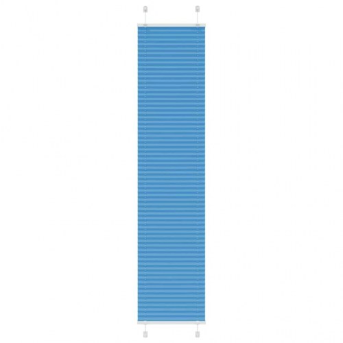 Plisségardin - blå 40×200 cm, stofbredde 39,4 cm, polyester