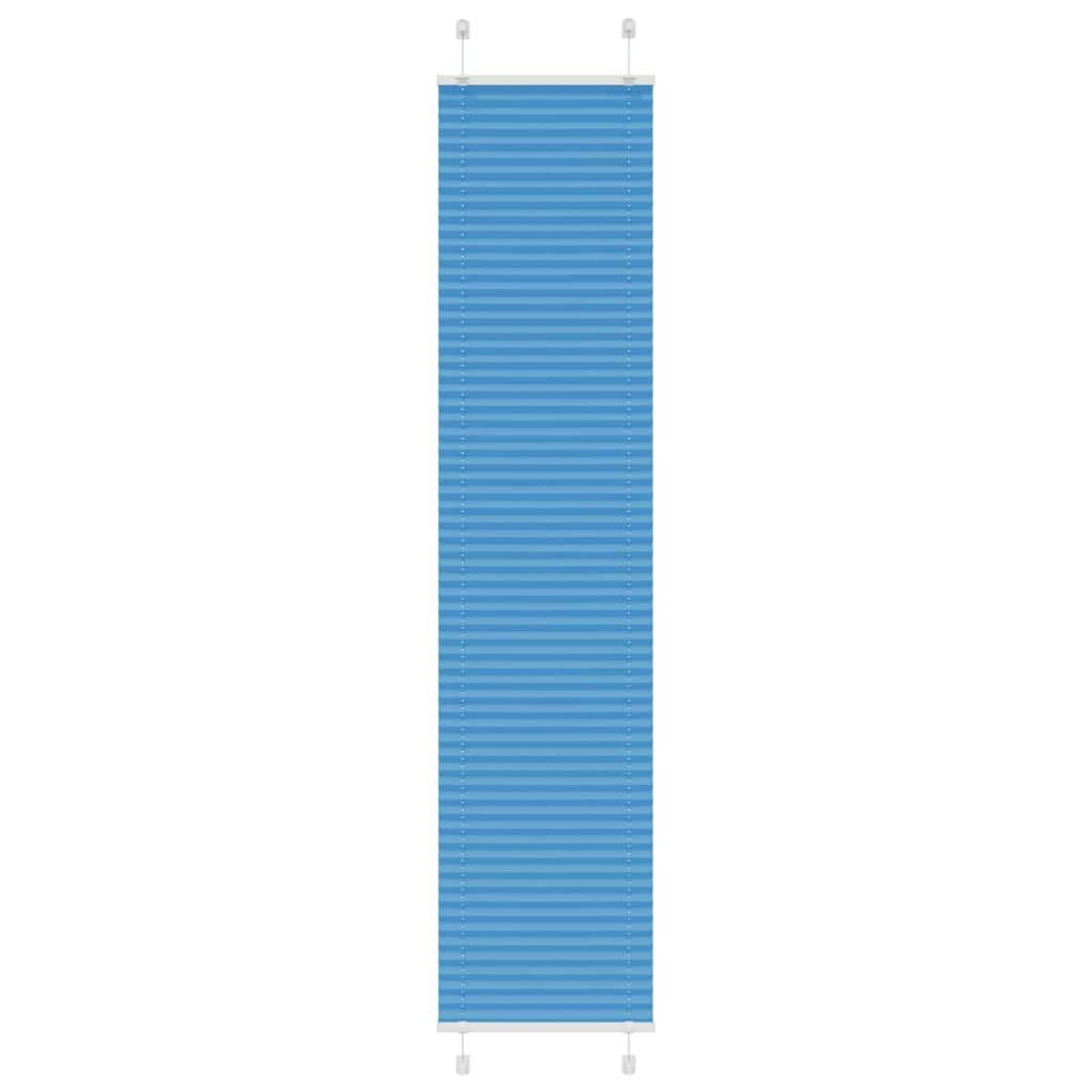 Plisségardin Blå 40x200 cm Stofbredde 39,4 cm Polyester