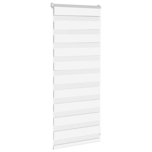 Zebragardin hvid 55×100 cm - stofbredde 50,9 cm, polyester