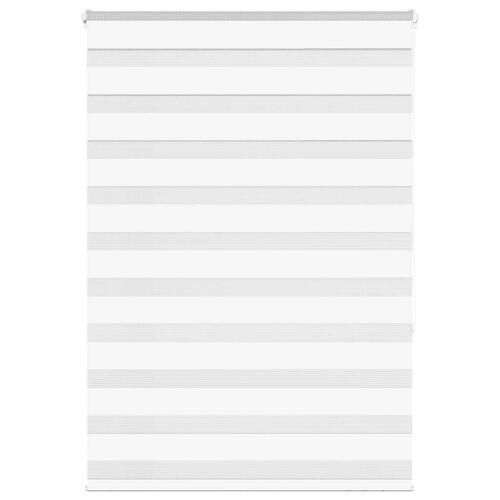 Zebragardin hvid 110x150 cm stofbredde 105,9 cm polyester
