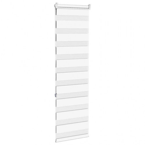 Zebragardin hvid 40×150 cm - stofbredde 35,9 cm, polyester