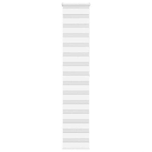 Zebragardin - hvid 40×200 cm, stofbredde 35,9 cm, polyester