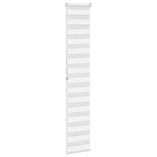 Zebragardin - hvid 40×200 cm, stofbredde 35,9 cm, polyester