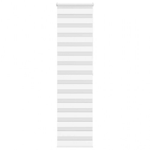 Zebragardin hvid 65×200 cm - stofbredde 60,9 cm, polyester