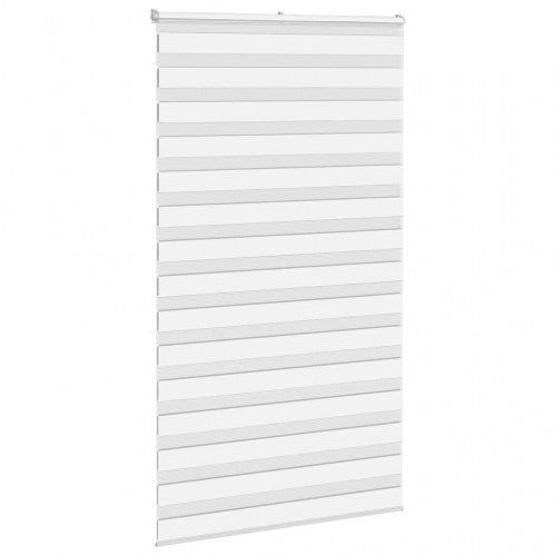 Zebragardin - hvid 135×200 cm, stofbredde 130,9 cm, polyester