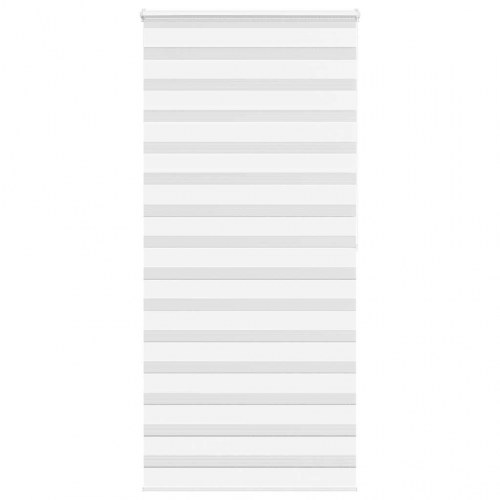Zebragardin - hvid 100×200 cm, stofbredde 95,9 cm, polyester