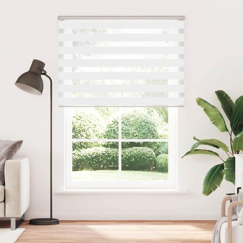 Zebragardin - hvid 155×230 cm, stofbredde 150,9 cm, polyester