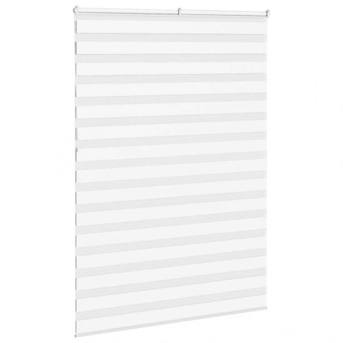 Zebragardin - hvid 155×230 cm, stofbredde 150,9 cm, polyester