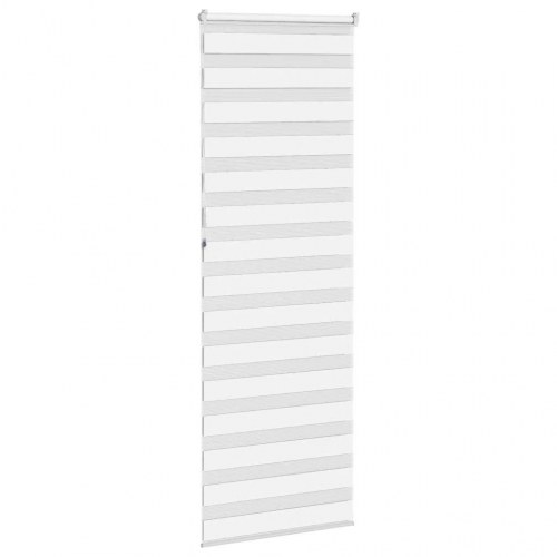 Zebragardin - hvid 90×230 cm, stofbredde 85,9 cm, polyester