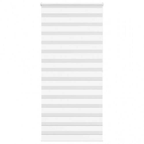 Zebragardin - hvid 110×200 cm, stofbredde 105,9 cm, polyester