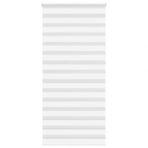 Zebragardin - hvid 100×230 cm, stofbredde 95,9 cm, polyester