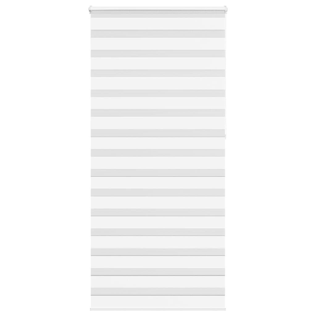Zebragardin hvid 100x230 cm stofbredde 95,9 cm polyester