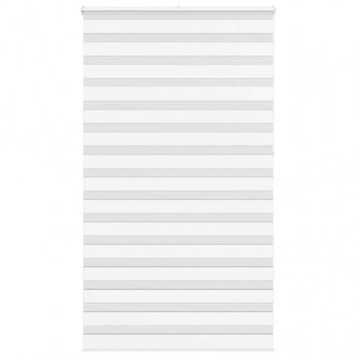 Zebragardin - hvid 130×230 cm, stofbredde 125,9 cm, polyester