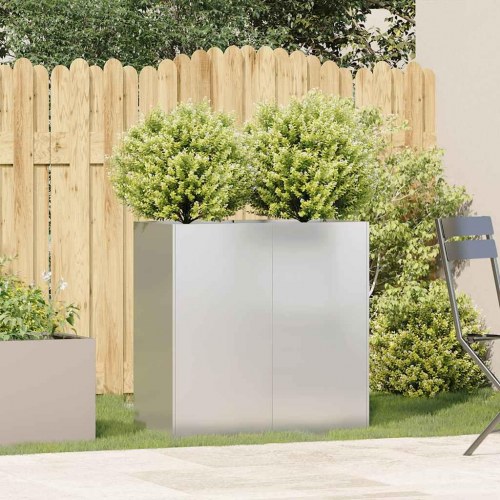 Plantekasse i rustfrit stål 80×40×80 cm - højbed til have og terrasse