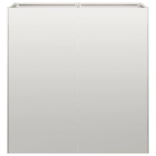 Plantekasse i rustfrit stål 80×40×80 cm - højbed til have og terrasse