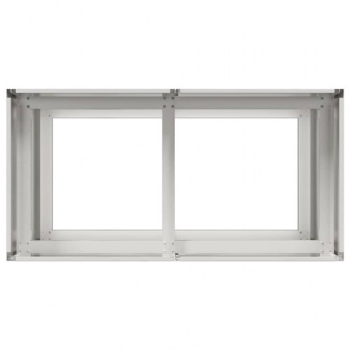Plantekasse i rustfrit stål 80×40×80 cm - højbed til have og terrasse