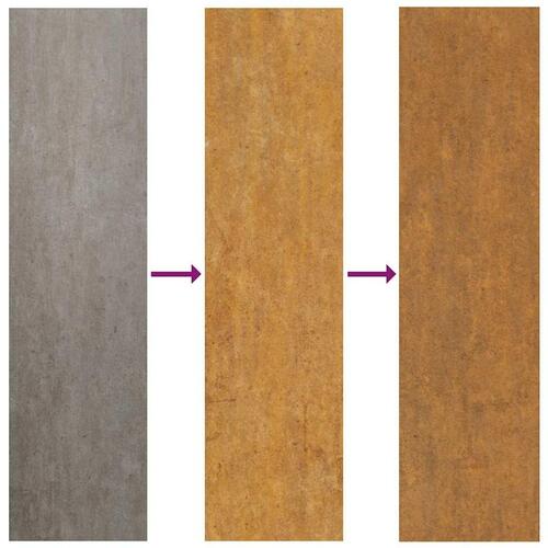 Plantekasse rustfarvet 120x40x80 cm forvitringsstål