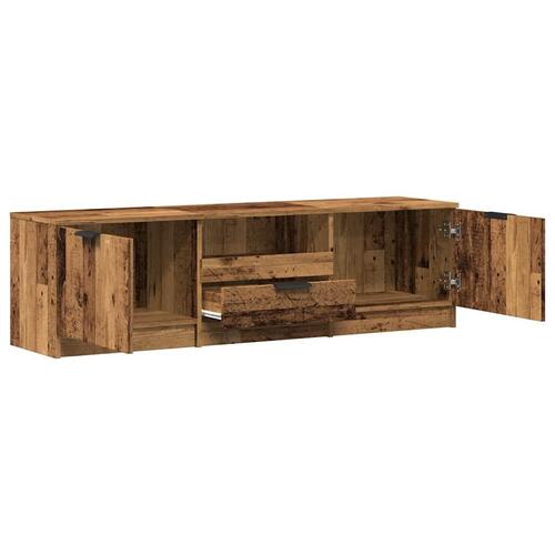 Tv-bord 140x35x40 cm konstrueret træ gammelt trælook