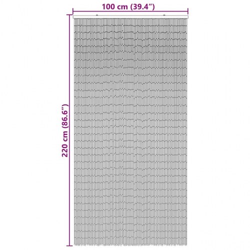Insektgardin til dør i bambus 100×220 cm - palmetræ motiv
