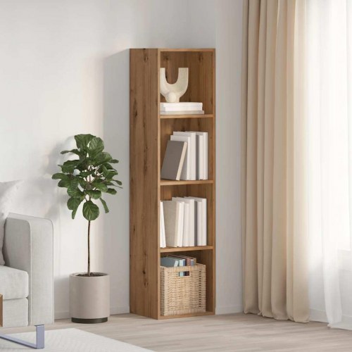 Bogreol / tv-bord 36 × 30 × 143 cm i konstrueret træ - kunsteg