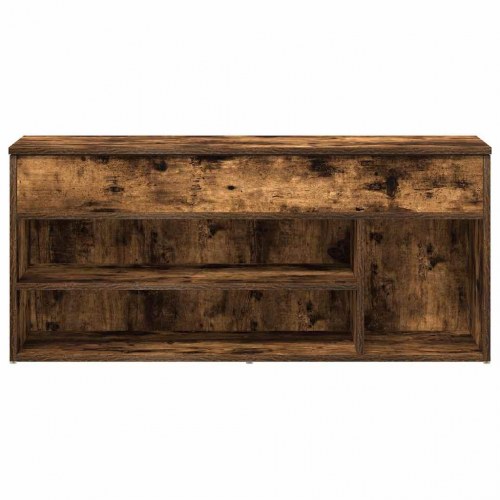 Skobænk 102×30,5×45 cm - konstrueret træ, røget egetræsfarve