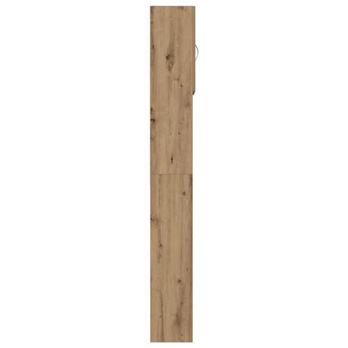 Vaskemaskineskab 64x24x190 cm konstrueret træ kunsteg