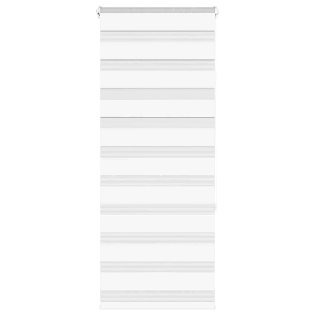 Zebragardin hvid 65x150 cm stofbredde 60,9 cm polyester billede