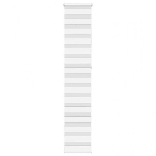 Zebragardin - hvid 50×230 cm, stofbredde 45,9 cm, polyester