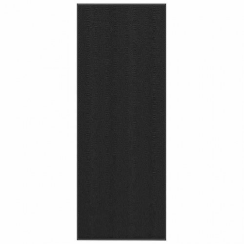 Dørmåtte - sort 115 × 300 cm, skridsikker og vaskbar