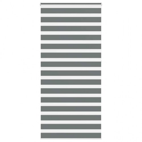 Zebragardin - mørkegrå 105×230 cm, stofbredde 100,9 cm, polyester
