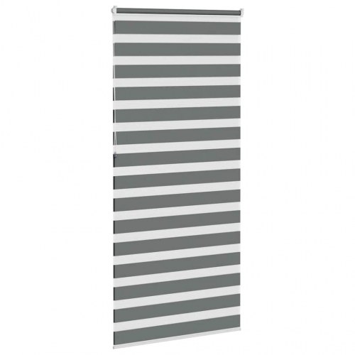 Zebragardin - mørkegrå 105×230 cm, stofbredde 100,9 cm, polyester