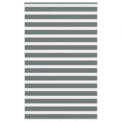 Zebragardin - mørkegrå 145×230 cm, stofbredde 140,9 cm, polyester