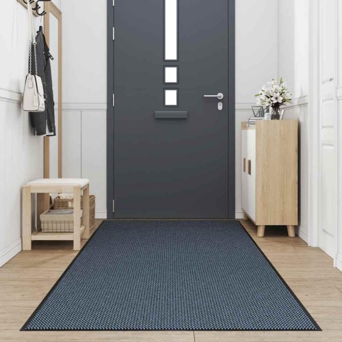 Dørmåtte - blå 115 × 500 cm, skridsikker og vaskbar