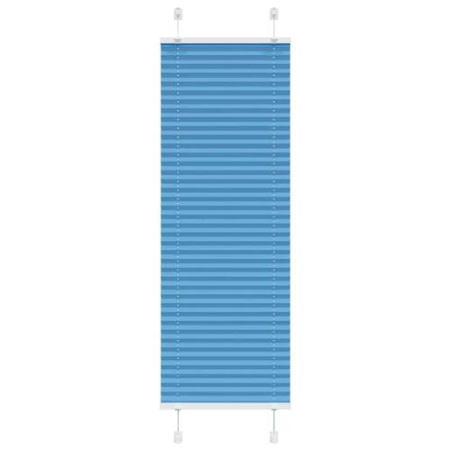 Plisségardin Blå 40x150 cm Stofbredde 39,4 cm Polyester
