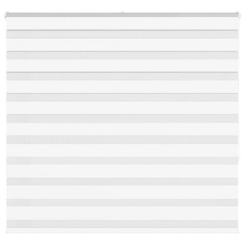 Zebragardin - hvid 155×150 cm, stofbredde 150,9 cm, polyester