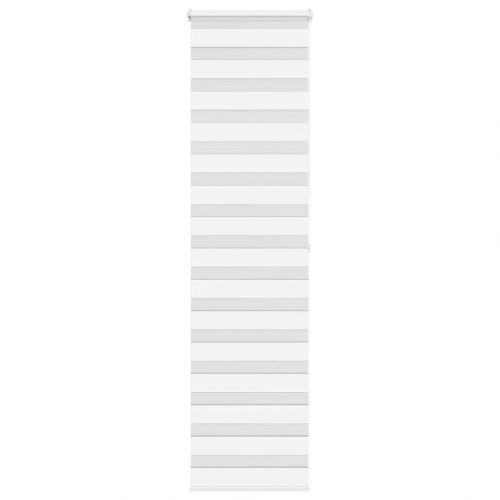 Zebragardin - hvid 55×200 cm, stofbredde 50,9 cm, polyester