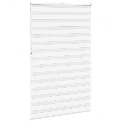 Zebragardin - hvid 140×230 cm, stofbredde 135,9 cm, polyester