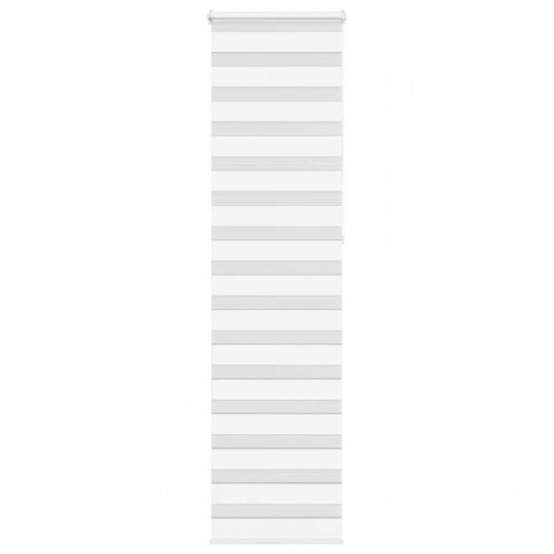 Zebragardin - hvid 55×230 cm, stofbredde 50,9 cm, polyester