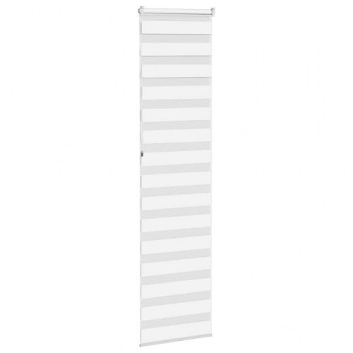 Zebragardin - hvid 55×230 cm, stofbredde 50,9 cm, polyester