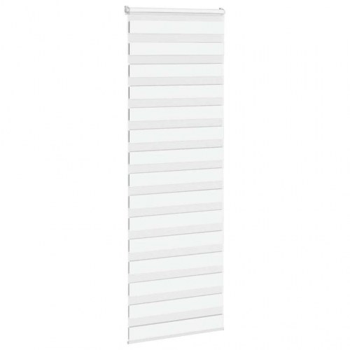 Zebragardin hvid 80×230 cm - stofbredde 75,9 cm, polyester