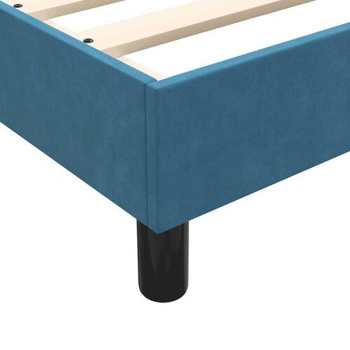 Sengeramme uden madras 80x210 cm fløjl mørkeblå