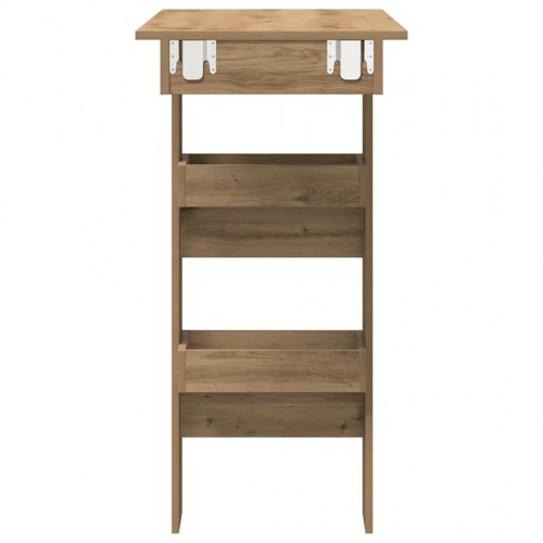 Vægmonteret barbord 102 × 45 × 103,5 cm i konstrueret træ - kunsteg