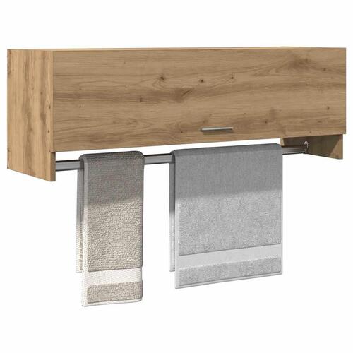 Garderobeskab 100x32,5x35 cm konstrueret træ kunsteg