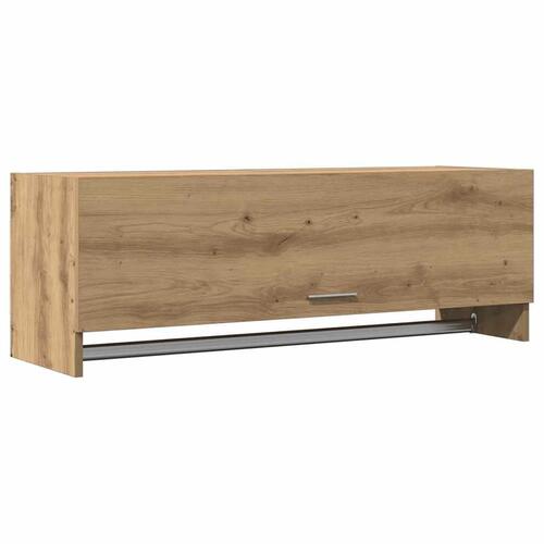 Garderobeskab 100x32,5x35 cm konstrueret træ kunsteg