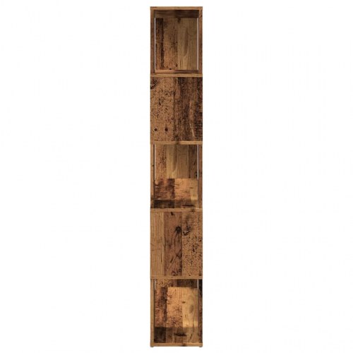 Bogreol/rumdeler 100x24x155 cm gammelt trælook