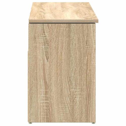 Skobænk 102x30,5x45 cm konstrueret træ sonoma-eg