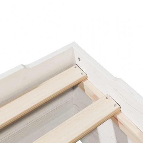 Stabelbar sengeramme uden madras 90 x 190 cm - hvid