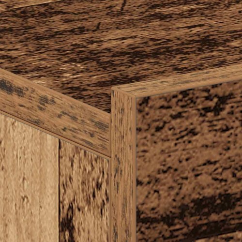 Svævende natborde - 2 stk. 40×32×15 cm i konstrueret træ, antikt træ