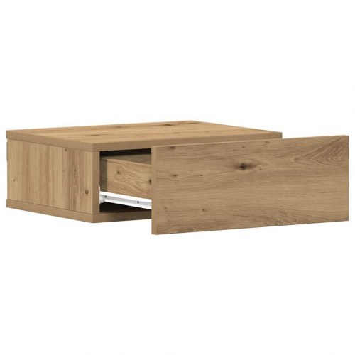 Svævende natborde - 2 stk. 40×32×15 cm i kunsteg