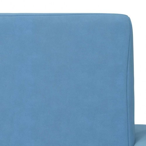 Sofaseng til børn i blødt plys blå